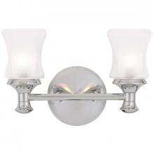 Livex Lighting 1462-05 - 2 Light Polished Chrome  Bath Light