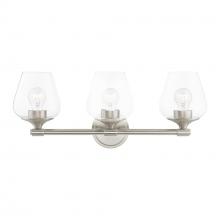 Livex Lighting 17473-91 - 3 Light Brushed Nickel Vanity Sconce