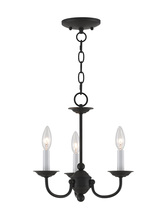 Livex Lighting 4153-04 - 3 Light Black Mini Chandelier