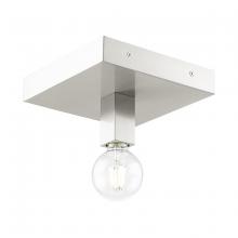 Livex Lighting 49210-91 - 1 Lt Brushed Nickel Ceiling Mount