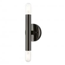 Livex Lighting 51132-46 - 2 Light Black Chrome ADA Sconce