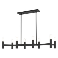 Livex Lighting 51138-04 - 8 Lt Black Linear Chandelier