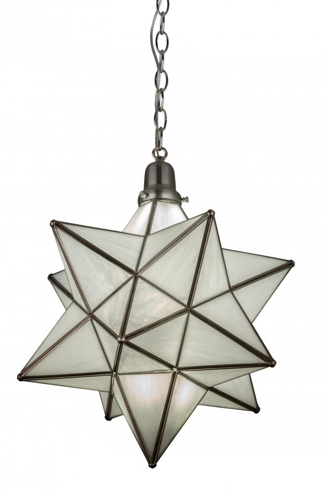 18" Wide Moravian Star Pendant