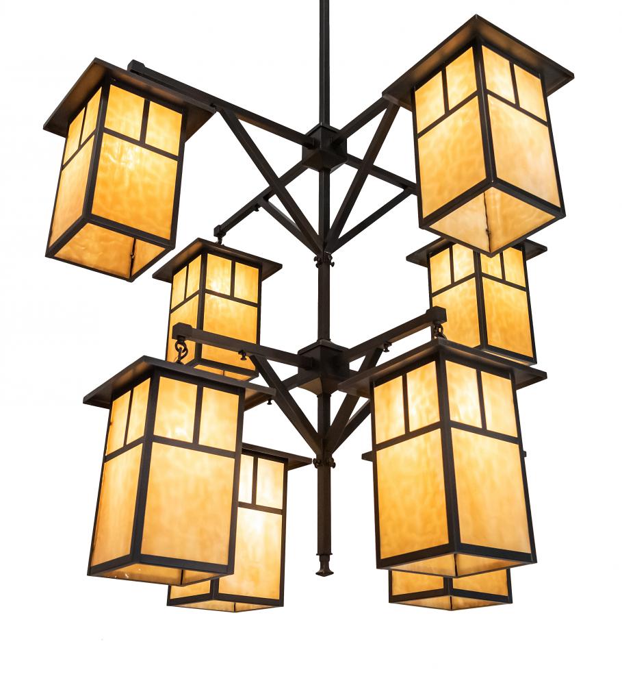 48" Wide Hyde Park "T" Mission 8 Light Chandelier