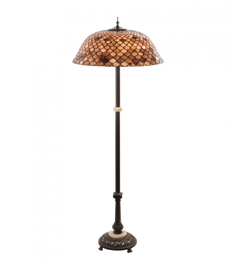 62" High Fishscale Floor Lamp