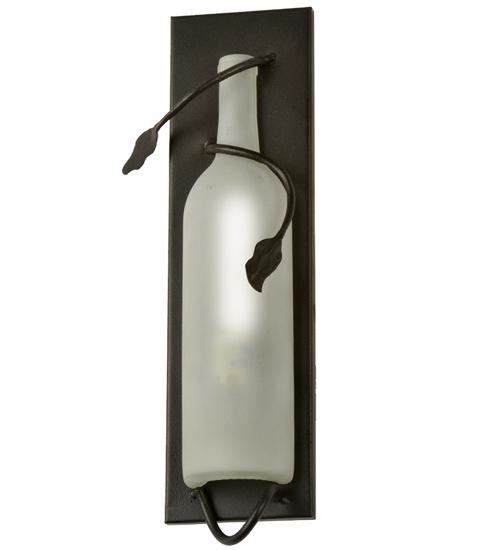 4"W Tuscan Vineyard Wine Bottle Wall Sconce