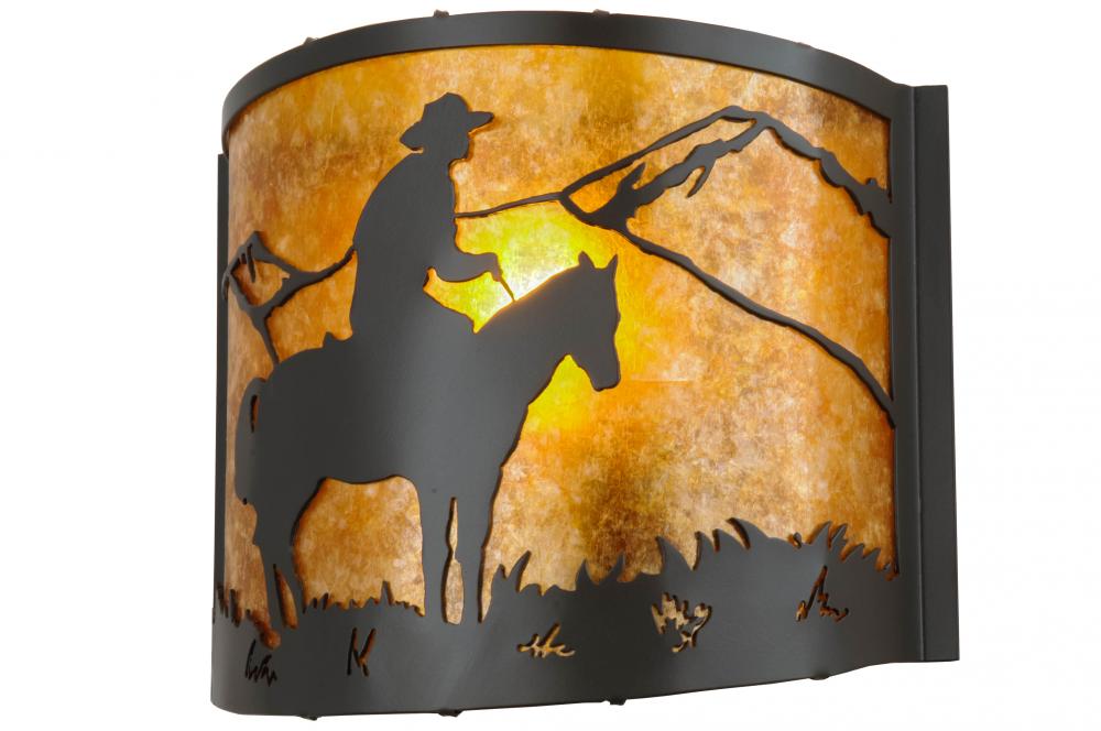 12"W Cowboy Wall Sconce