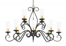 Meyda Blue 116728 - 48" Wide Zola 12 Light Two Tier Chandelier