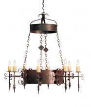 Meyda Blue 117173 - 48" Wide Diamante 8 Light Chandelier