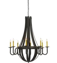 Meyda Blue 127509 - 42"W Barrel Stave Metallo 8 LT Chandelier