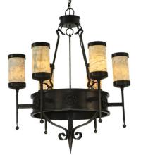 Meyda Blue 135392 - 30" Wide Lorenzo 6 Light Chandelier