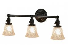 Meyda Blue 146608 - 25" Wide Revival Gas & Electric 3 Light Vanity Light