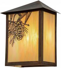 Meyda Blue 154452 - 12" Wide Seneca Winter Pine Wall Sconce