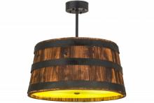 Meyda Blue 160086 - 25"W Whiskey Barrel Pendant