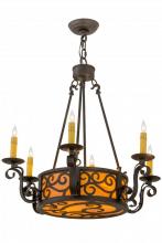 Meyda Blue 161588 - 26" Wide Delano 6 Light Chandelier