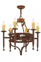 Meyda Blue 161989 - 24"W Jasmine 6 LT Chandelier