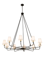 Meyda Blue 196031 - 72" Wide Brach Ring 10 LT Chandelier