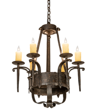 Meyda Blue 204205 - 24" Wide Costello 6 Light Chandelier