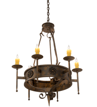 Meyda Blue 205030 - 30" Wide Lorenzo 6 Light Chandelier