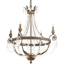 Meyda Blue 212391 - 34" Wide Antonia 4 Light Chandelier