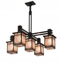 Meyda Blue 222753 - 36" Wide Roylance 5 Light Chandelier