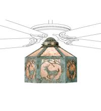 Meyda Blue 22342 - 13"W Lone Elk Fan Light Shade