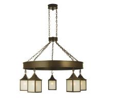 Meyda Blue 29443 - 48"W Bigfork 5 LT Lantern Chandelier