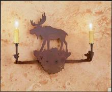 Meyda Blue 29551 - 25"W Moose 2 LT Wall Sconce