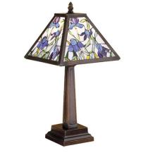 Meyda Blue 30886 - 19"H Mosaic Iris Accent Lamp