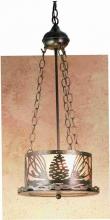 Meyda Blue 48347 - 10" Wide Mountain Pine Inverted Pendant