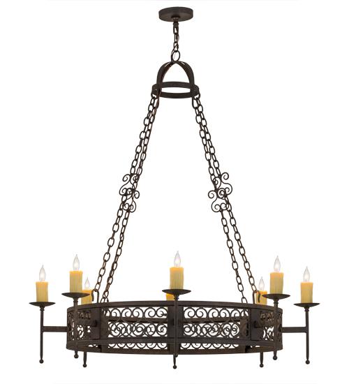 48"W Toscano 8 LT Chandelier