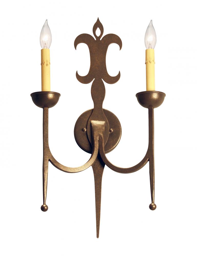 14" Wide San Simone 2 Light Wall Sconce