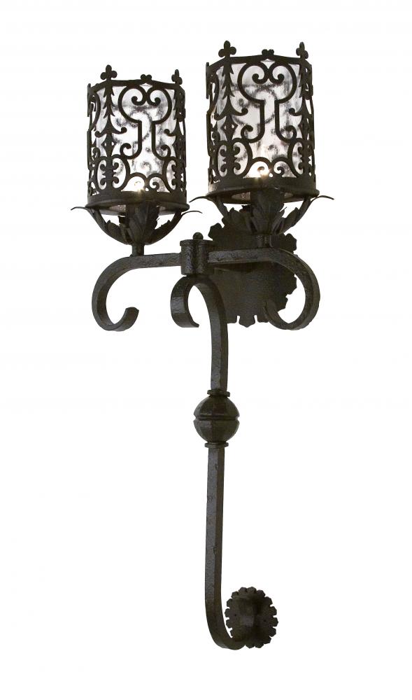 16" Wide Oskar 2 Light Wall Sconce