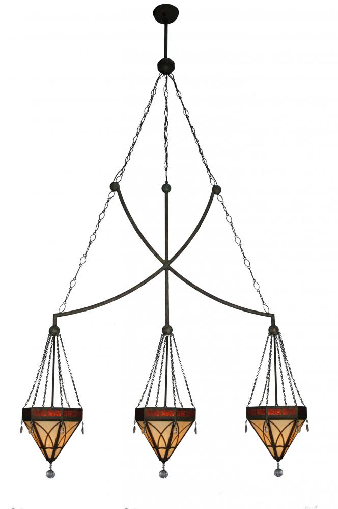 63" Wide Larkfield 3 Light Pendant