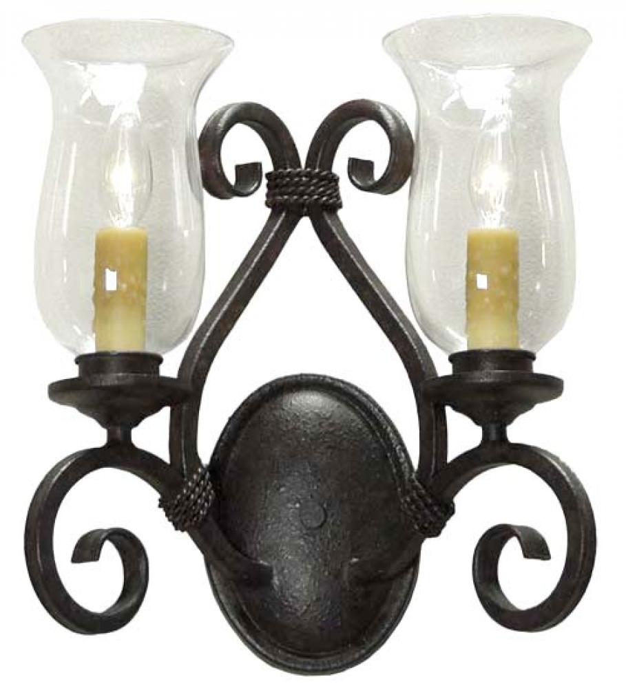 13.5" Wide Calvis 2 Light Wall Sconce