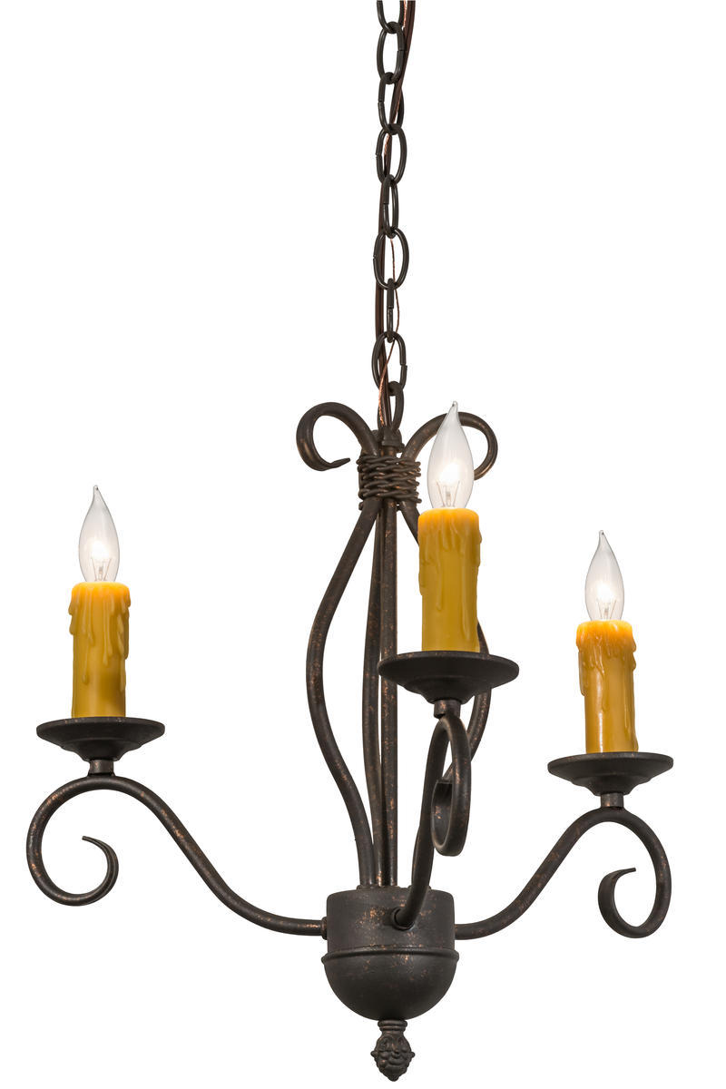 18" Wide Sienna 3 Light Chandelier