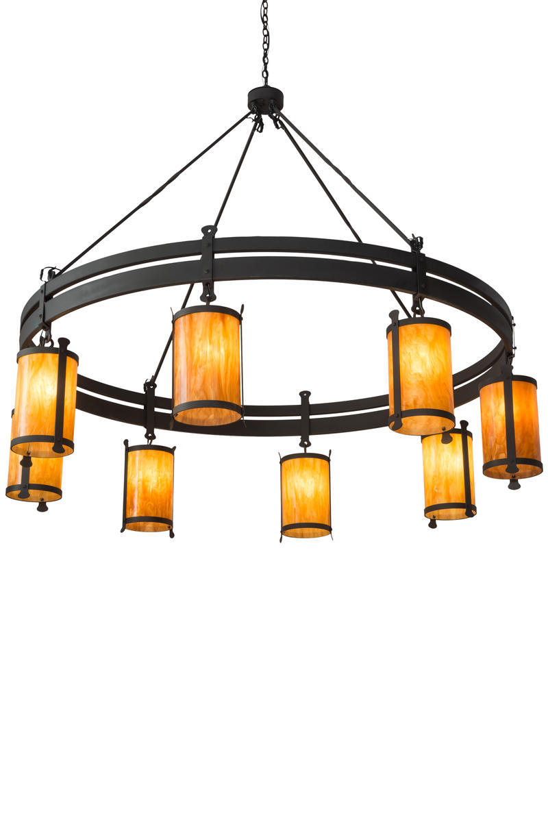 84" Wide Beartooth 8 Light Chandelier