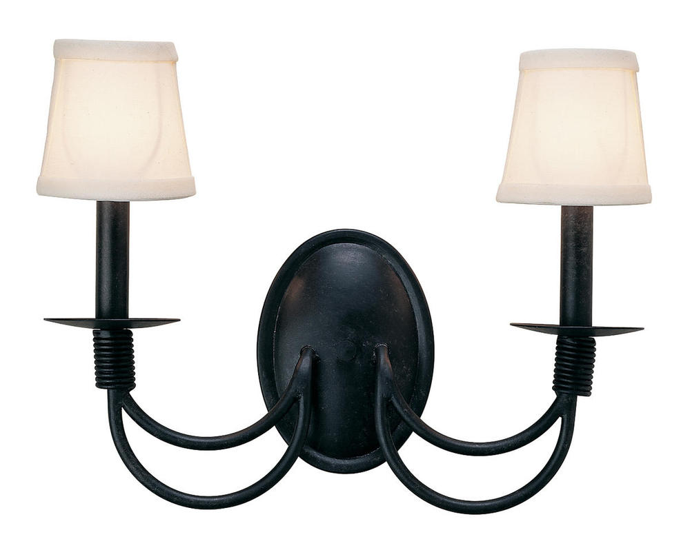 16" Wide Bell 2 Light Wall Sconce