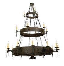 2nd Avenue Designs Blue 112084 - 72" Wide Warwick 21 Light Three Tier Chandelier