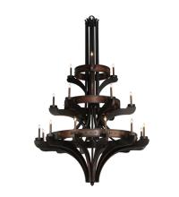 2nd Avenue Designs Blue 115048 - 62"W Castilla 21 LT Three Tier Chandelier