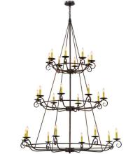 2nd Avenue Designs Blue 115255 - 60"W Estrella 24 LT Three Tier Chandelier