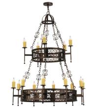 2nd Avenue Designs Blue 115334 - 48"W Toscano 15 LT Two Tier Chandelier