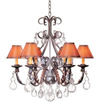 2nd Avenue Designs Blue 115435 - 28" Wide French Elegance 6 Light Chandelier