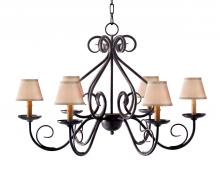 2nd Avenue Designs Blue 116413 - 36" Wide Jenna 6 Light Chandelier