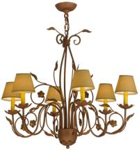 2nd Avenue Designs Blue 116650 - 31"W Bordeaux 6 LT Chandelier