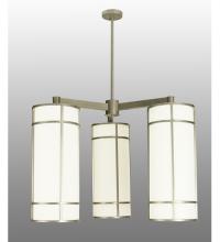 2nd Avenue Designs Blue 117579 - 49"W Cilindro Jackson Hall 3 LT Chandelier