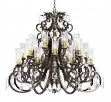 2nd Avenue Designs Blue 119767 - 54" Wide Serratina Crystal Chandelier