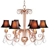 2nd Avenue Designs Blue 120321 - 28" Wide Lindsay 6 Light Chandelier