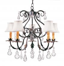 2nd Avenue Designs Blue 120420 - 24" Wide Chantilly 5 Light Chandelier