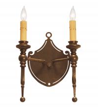 2nd Avenue Designs Blue 120642 - 8" Wide Malta Crest Wall Sconce